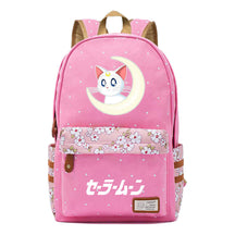 Anime Beauty Girl Warrior Student School Bag Fragmented Flower Boy's And Girl's Leisure Backpack