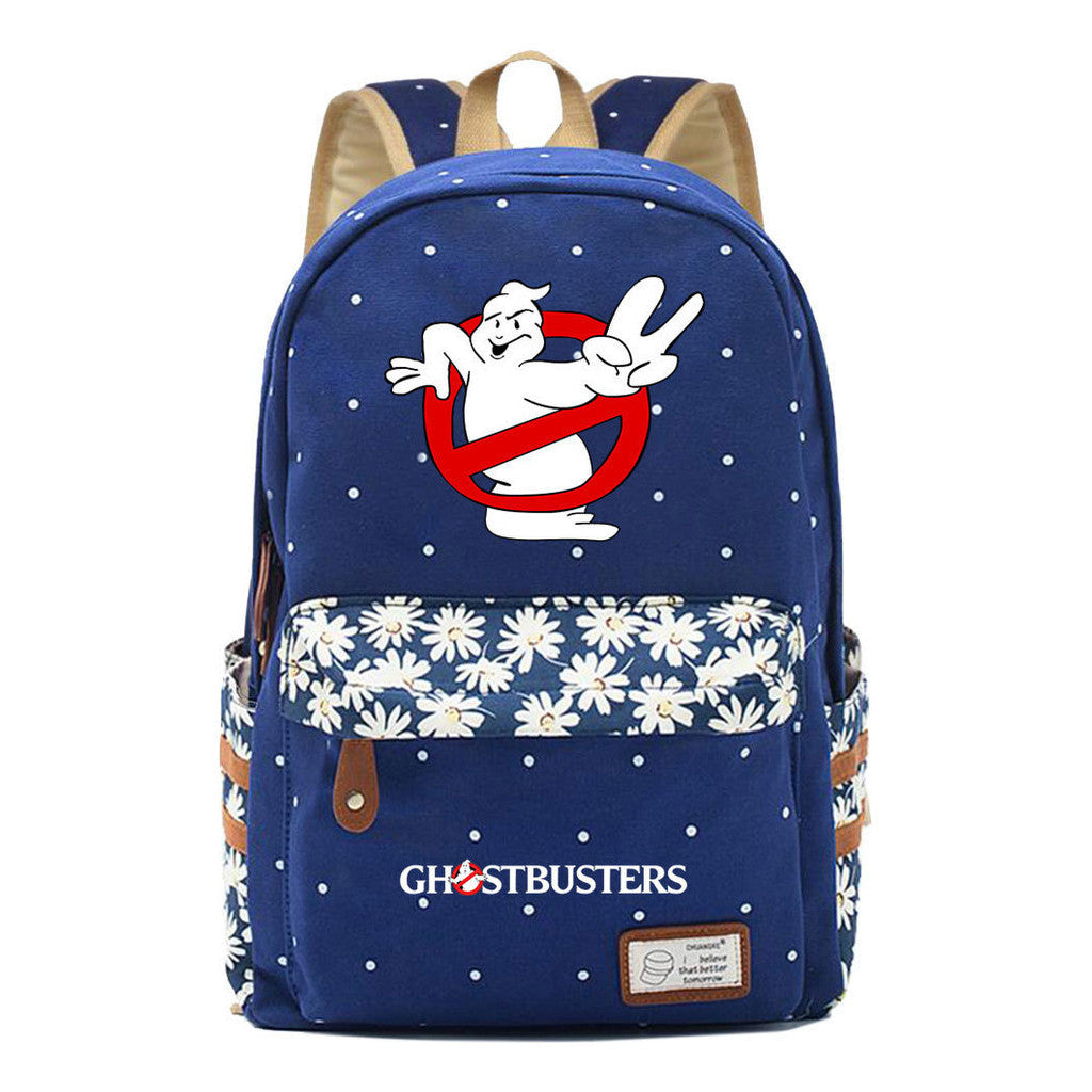 Devil Print Student Backpack, Fashionable And Casual Backpack