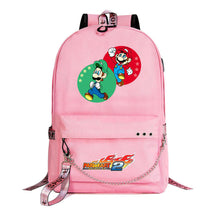 Super Mario Printed Teenage Student Backpack For Men And Women With Casual Woven Straps Backpack