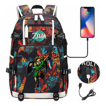 Game Zelda Legend Printed Youth Student Backpack For Men And Women With Large Capacity Leisure Travel Backpack