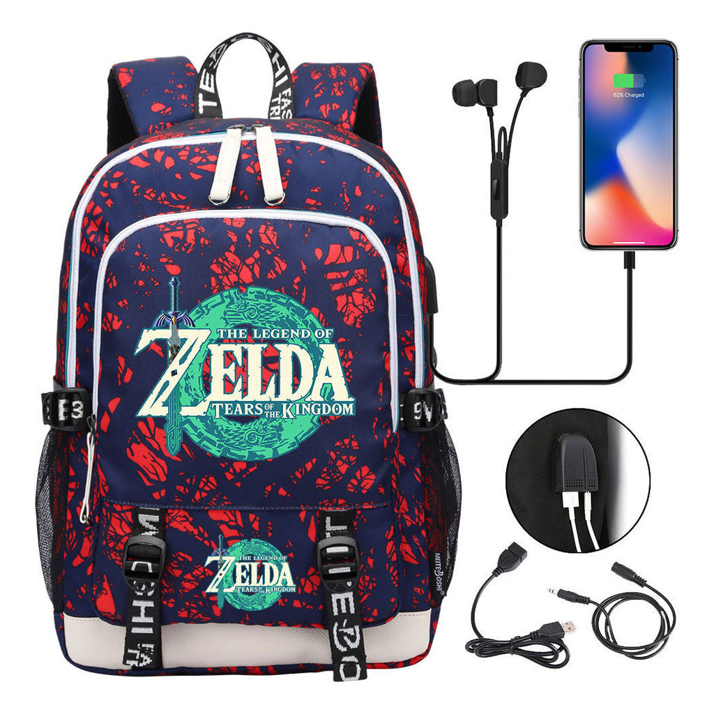 Usb Student Backpack For Men And Women's Leisure Sports Backpack