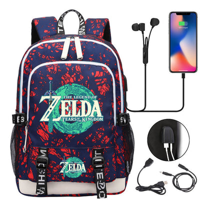 Usb Student Backpack For Men And Women's Leisure Sports Backpack