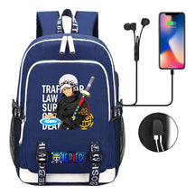 Pirate King Print Youth Student Backpack Usb Casual Backpack