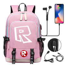 Printed Youth Student Backpack Usb Casual Backpack
