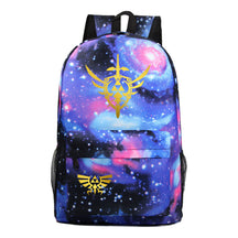 Golden Printed Youth Student Backpack Men And Women's Leisure Backpack