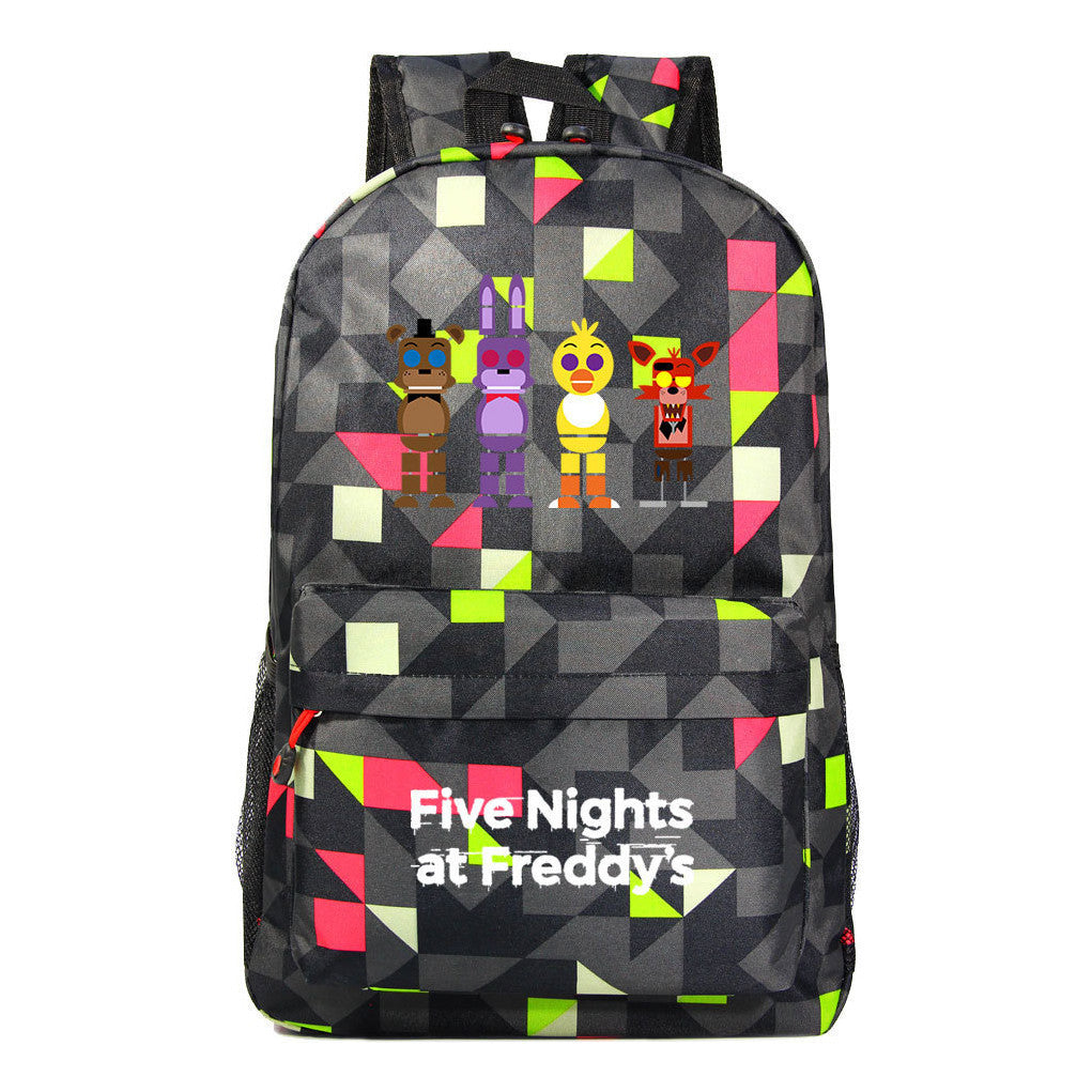 Fashion Toy Bear Game Fashion Starry Sky Youth Student Backpack Men's And Women's Leisure Backpack
