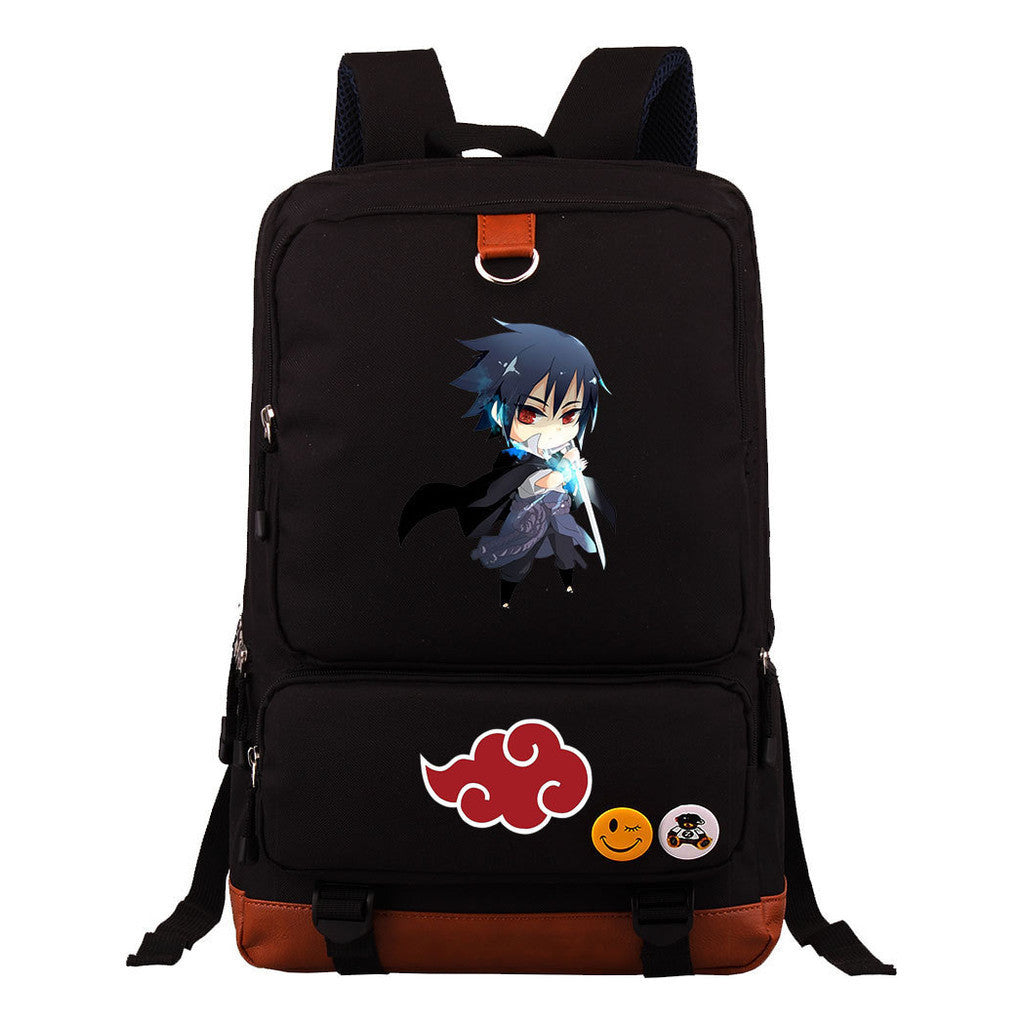 Cartoon Day Marvel Naruto Uchibo Youth Student School Bag Large Capacity Travel Bag Men's And Women's Backpack