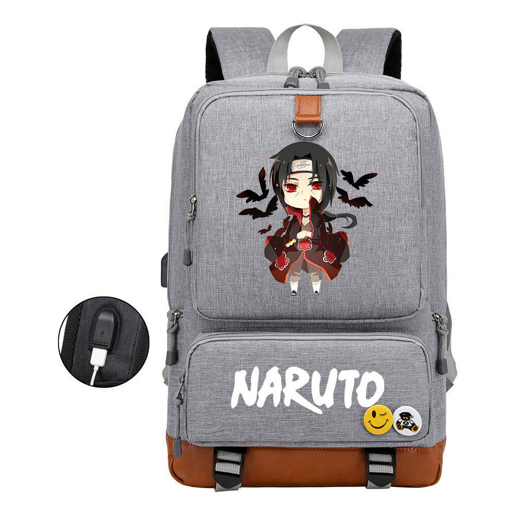 Printed Usb Youth Student Backpack For Men And Women's Leisure Travel Backpack