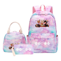 Teenage Student Girl Backpack Lunch Bag Three Piece Set Backpack