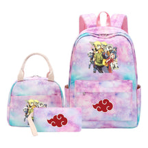 Naruto Girls School Bag Lunch Bag Three Piece Set Backpack Set