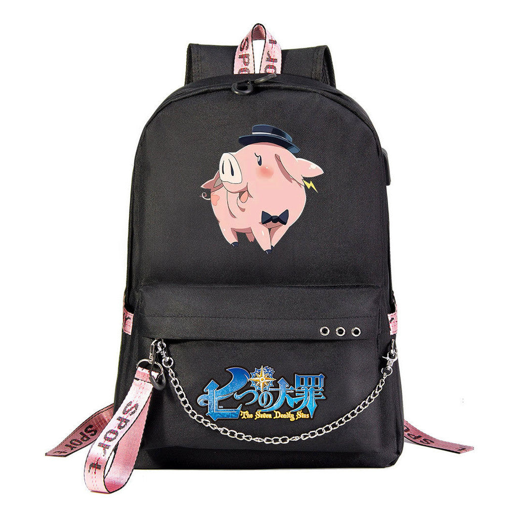Usb Youth Student Backpack For Boys And Girls Leisure Travel Backpack