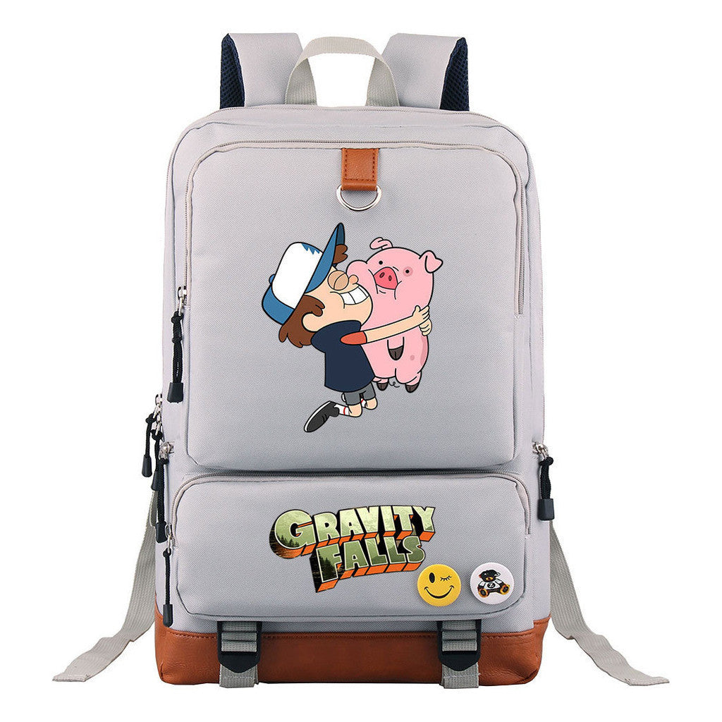 Strange Town Youth Student School Bag Large Capacity Travel Bag Men's And Women's Backpack