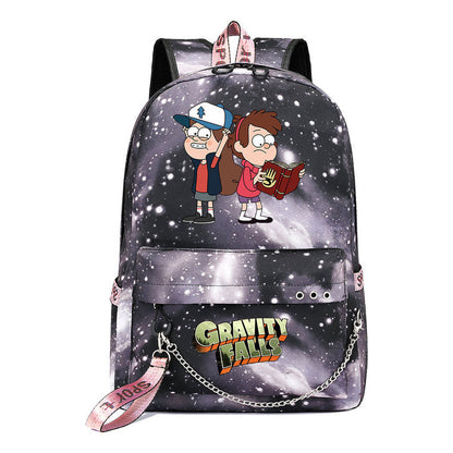 Cartoon Strange Town Youth Student School Bag Men's And Women's Leisure Travel Backpack