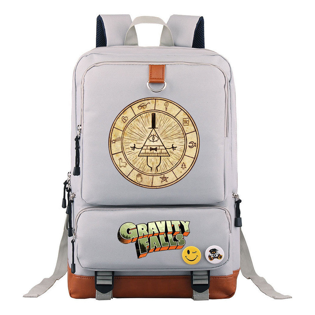 Strange Town Youth Student School Bag Large Capacity Travel Bag Men's And Women's Backpack