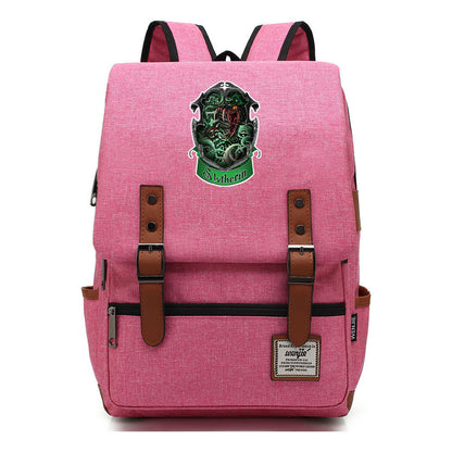 Academy Of Magic Print Teen Student School Bag For Men And Women Casual Belt Buckle Classic Backpack 43*29*13.5cm