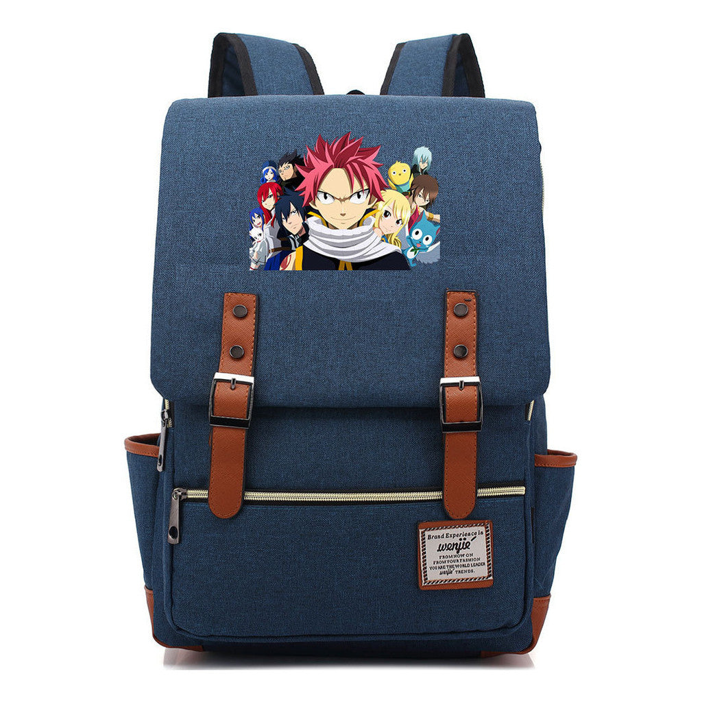 Printed Schoolbags For Men And Women Leisure Belt Buckle Classic Backpack