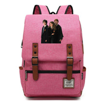 Academy Of Magic Print Teen Student School Bag For Men And Women Casual Belt Buckle Classic Backpack