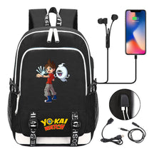 Anime Monster Watch Student School Bag Usb Men's And Women's Leisure Backpack