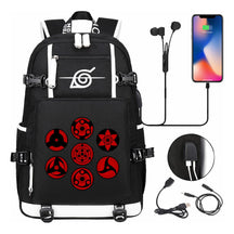 Naruto Print Usb Youth Student Backpack Casual High-capacity Travel Backpack