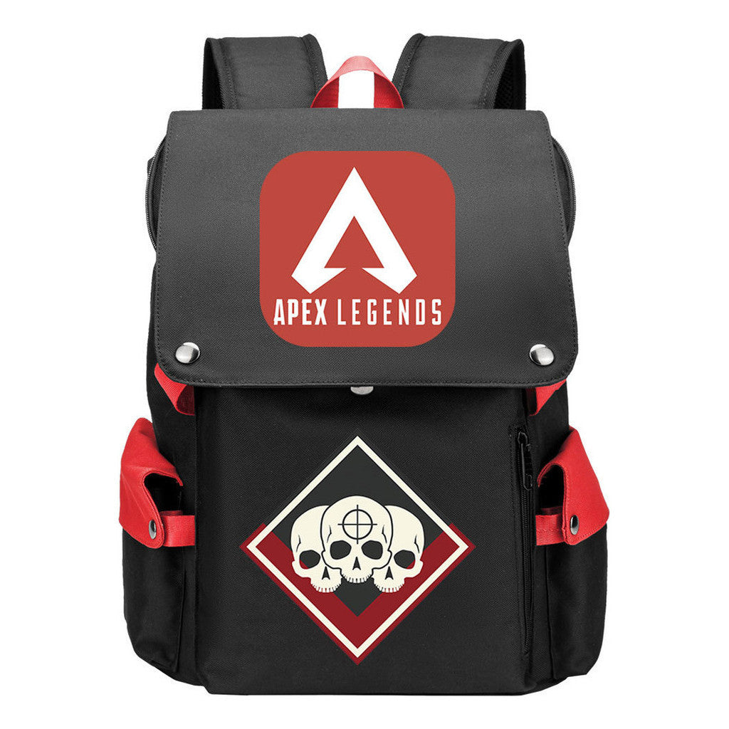 Apex Hero Print Usb Charging Cap Headpiece Student Backpack Leisure Backpack