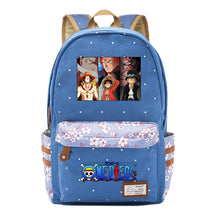 Anime Pirate Wang Lufei Printed Book Bag Fragmented Flower Leisure Backpack