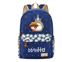 Printed Youth Student School Bag Fragmented Flower Leisure Backpack