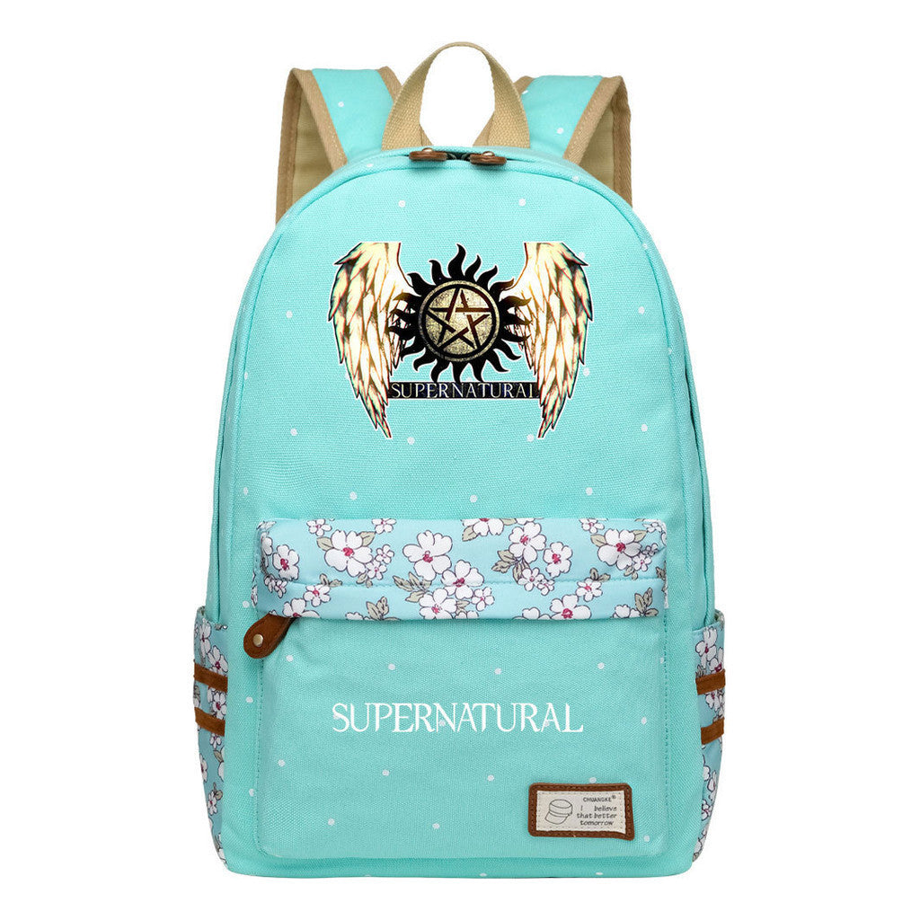 Evil Power Printed Youth And Girls School Bag Fashion Boy's And Girl's Leisure Backpack
