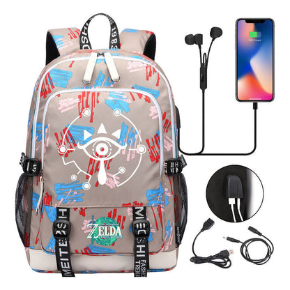 Usb Student Backpack For Men And Women's Leisure Sports Backpack