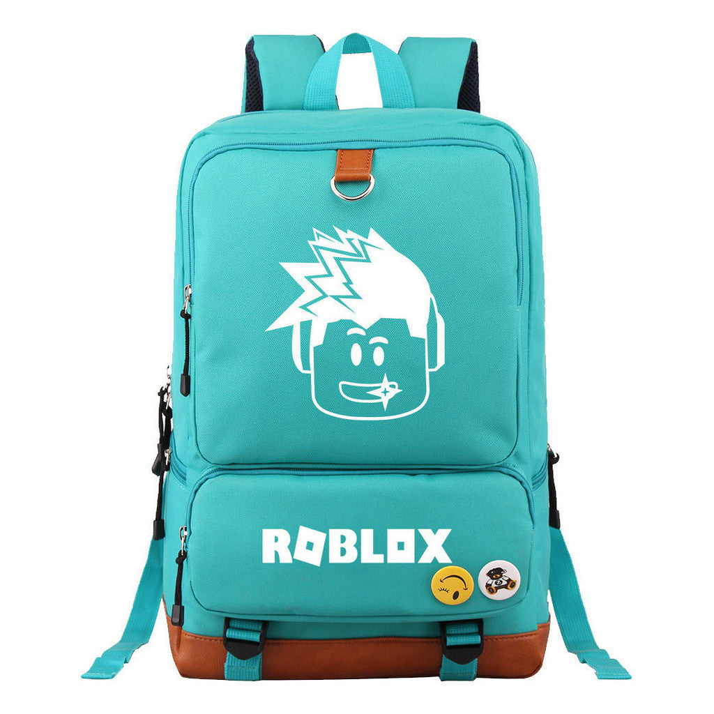 Game Roblox Printed Teenage Student Backpack, Travel Bag, Men's And Women's Backpack