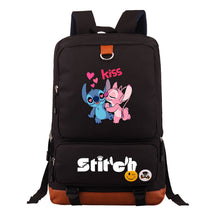 Anime Star Baby Stitch Printed Youth Student School Bag Travel Bag Backpack Travel Backpack