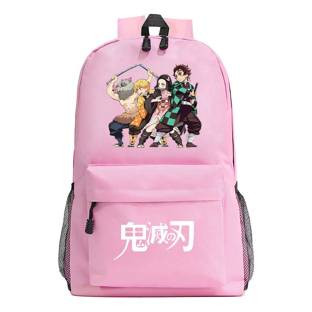 Cartoon Fashion Printed Youth Student Backpack For Men And Women's Leisure Backpack