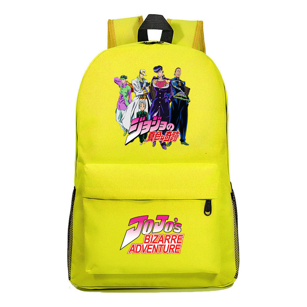 Cartoon Anime Jojo's Wonderful Adventure Print Student Backpack Casual Backpack