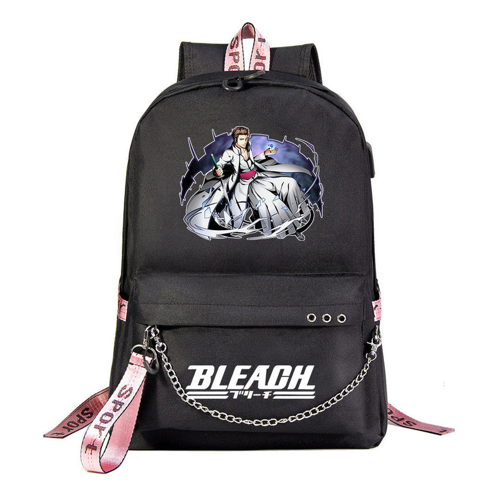 Death Print Usb Youth Student Backpack For Men And Women's Leisure Travel Backpack