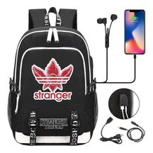 Strange Story Printed Usb Youth Student Backpack For Men And Women's Leisure Travel Backpack
