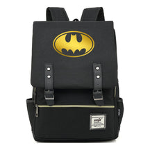 Golden Hero Batman Printed Youth Student School Bag Casual Belt Buckle Classic Backpack
