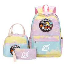 Naruto Student Girl Backpack Lunch Bag Three Piece Set Backpack Set