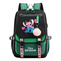 Interstellar Baby Stitch Usb Backpack With Casual Woven Strap Flip Back Backpack