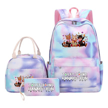 Student Girl Backpack Lunch Bag Three Piece Set Backpack Set