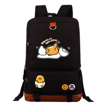 Cartoon Anime Lazy Egg Youth Student Backpack, Large Capacity Travel Bag, Boy's And Girl's Backpack
