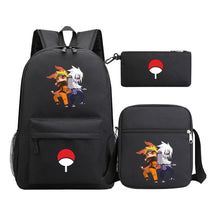 Naruto Starry Sky Youth School Bag Three Piece Set For Boys And Girls Backpack Set