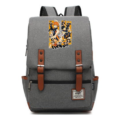 Volleyball Youth Printed Youth School Bag Casual Belt Buckle Classic Backpack