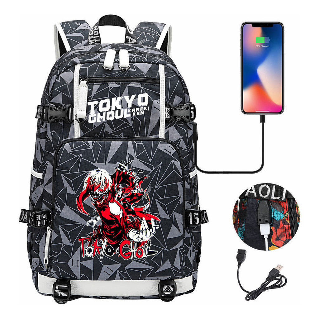 Usb Large Capacity Student Backpack For Leisure Travel Backpack