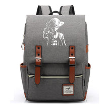 Anime Pirate King Luffy Printed Youth Student School Bag Casual Belt Buckle Classic Backpack