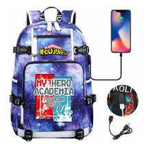 My Heroes Academy Usb Youth Student Backpack For Men And Women's Travel Backpacks