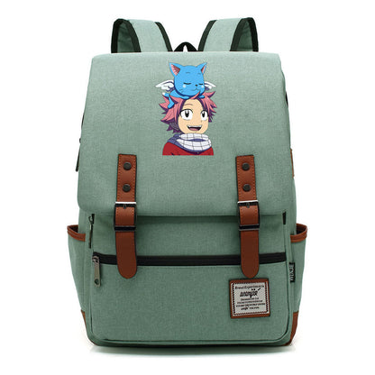 Printed Schoolbag Leisure Belt Buckle Classic Backpack For Young Students