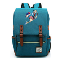 Printed Youth Student School Bag Casual Belt Buckle Classic Backpack