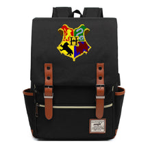 School Of Witchcraft And Wizardry Youth Backpack Usb Leisure Belt Buckle Backpack