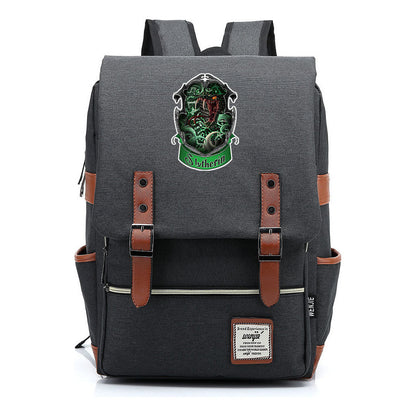 Academy Of Magic Print Teen Student School Bag For Men And Women Casual Belt Buckle Classic Backpack 43*29*13.5cm