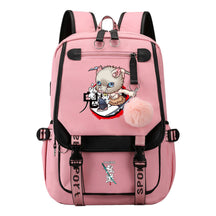 Cartoon Fashion Usb Student Backpack For Boy And Girl, Casual Woven Strap Flip Back Backpack