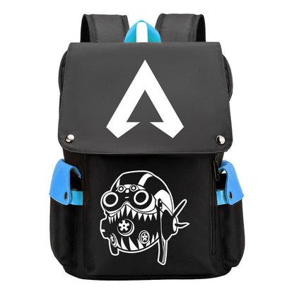 Apex Hero Print Usb Charging Cap Head Style Student School Bag Casual Backpack